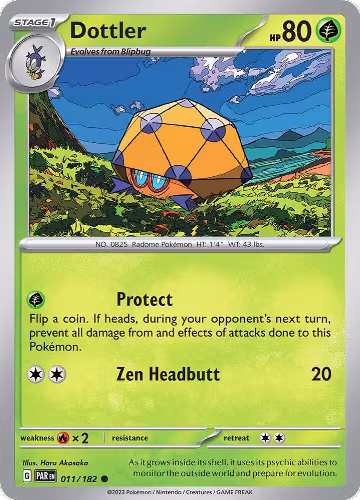 Dottler - 011/182 (011/182), Paradox Rift — Pokémon card price