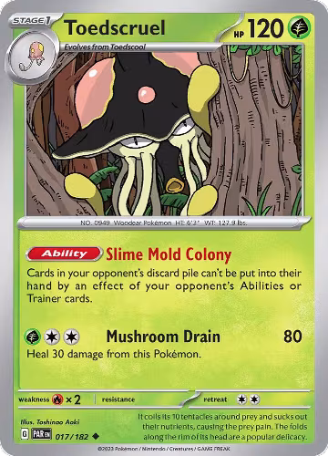 Toedscruel - 017/182 (017/182), Paradox Rift — Pokémon card price