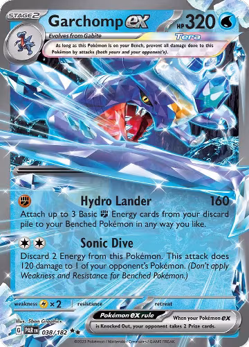 Garchomp ex - 038/182 (038/182), Paradox Rift — Pokémon card price