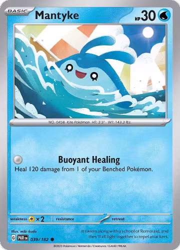 Mantyke - 039/182 (039/182), Paradox Rift — Pokémon card price