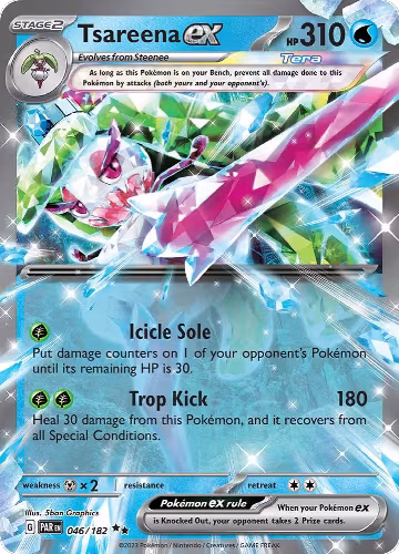Tsareena ex - 046/182 (046/182), Paradox Rift — Pokémon card price
