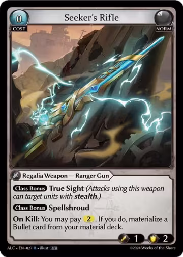 Seeker's Rifle (027), Alchemical Revolution — Grand Archive card price