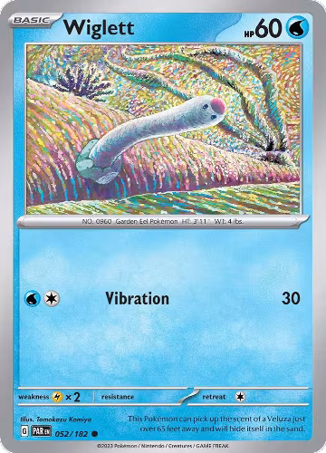 Wiglett - 052/182 (052/182), Paradox Rift — Pokémon card price