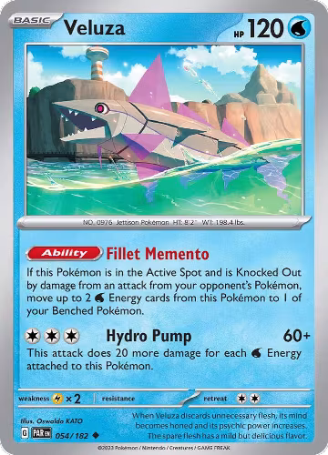 Veluza - 054/182 (054/182), Paradox Rift — Pokémon card price