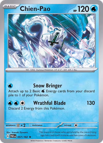 Chien-Pao (057/182), Paradox Rift — Pokémon card price