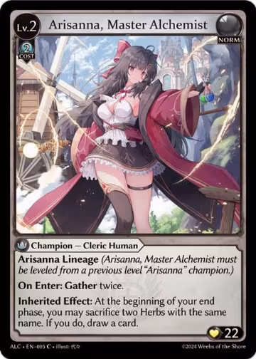 Arisanna, Master Alchemist (005), Alchemical Revolution — Grand Archive card price