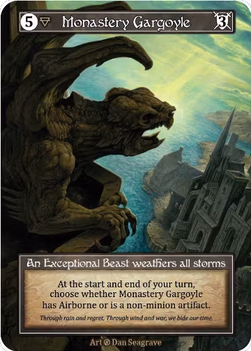 Monastery Gargoyle (Foil), Beta — Sorcery card price