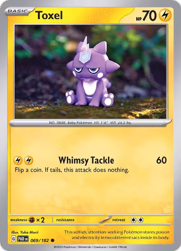 Toxel (069/182), Paradox Rift — Pokémon card price