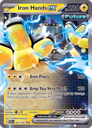 Iron Hands ex - 070/182 (070/182), Paradox Rift — Pokémon card price