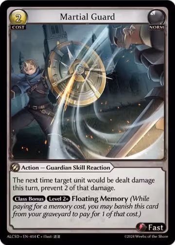 Martial Guard (054), Alchemical Revolution Starter Decks — Grand Archive card price