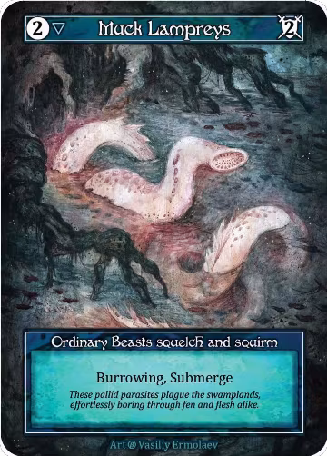 Muck Lampreys (Foil), Beta — Sorcery card price