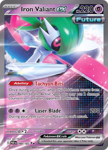 Iron Valiant ex - 089/182 (089/182), Paradox Rift — Pokémon card price