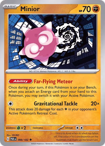 Minior - 099/182 (099/182), Paradox Rift — Pokémon card price