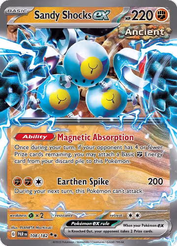 Sandy Shocks ex - 108/182 (108/182), Paradox Rift — Pokémon card price