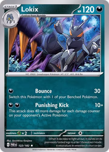 Lokix (122/182), Paradox Rift — Pokémon card price