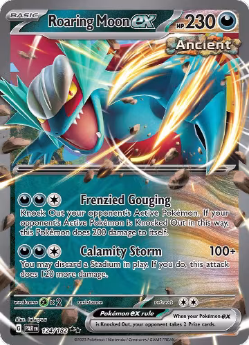 Roaring Moon ex (124/182), Paradox Rift — Pokémon card price