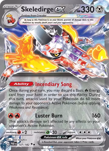 Skeledirge ex (137/182), Paradox Rift — Pokémon card price