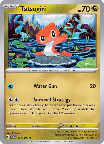 Tatsugiri (141/182), Paradox Rift — Pokémon card price