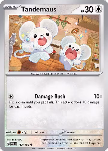 Tandemaus - 153/182 (153/182), Paradox Rift — Pokémon card price