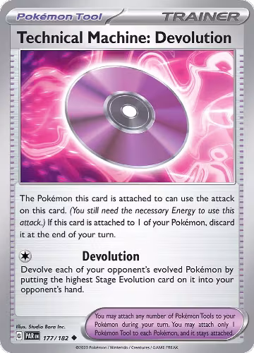 Technical Machine: Devolution (177/182), Paradox Rift — Pokémon card price