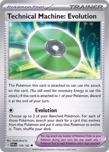 Technical Machine: Evolution (178/182), Paradox Rift — Pokémon card price