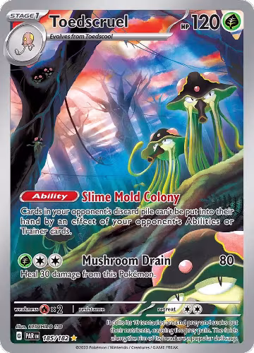 Toedscruel - 185/182 (185/182), Paradox Rift — Pokémon card price