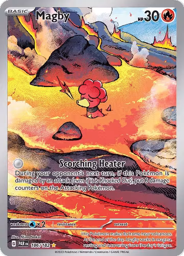Magby - 186/182 (186/182), Paradox Rift — Pokémon card price