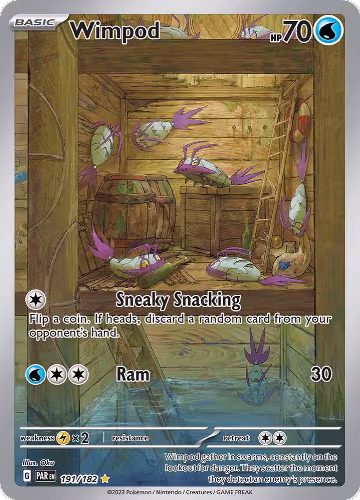 Wimpod - 191/182 (191/182), Paradox Rift — Pokémon card price