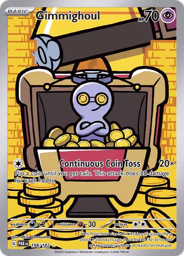 Gimmighoul - 198/182 (198/182), Paradox Rift — Pokémon card price