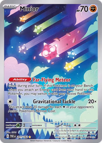 Minior - 201/182 (201/182), Paradox Rift — Pokémon card price