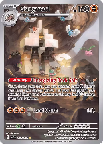 Garganacl - 202/182 (202/182), Paradox Rift — Pokémon card price