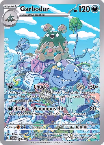 Garbodor - 204/182 (204/182), Paradox Rift — Pokémon card price