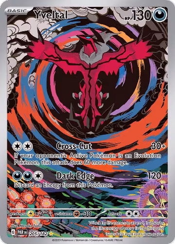 Yveltal - 205/182 (205/182), Paradox Rift — Pokémon card price