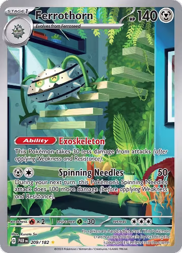 Ferrothorn - 209/182 (209/182), Paradox Rift — Pokémon card price