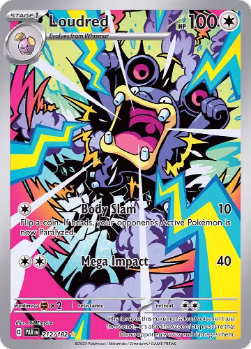 Loudred - 212/182 (212/182), Paradox Rift — Pokémon card price