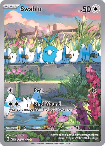 Swablu - 213/182 (213/182), Paradox Rift — Pokémon card price