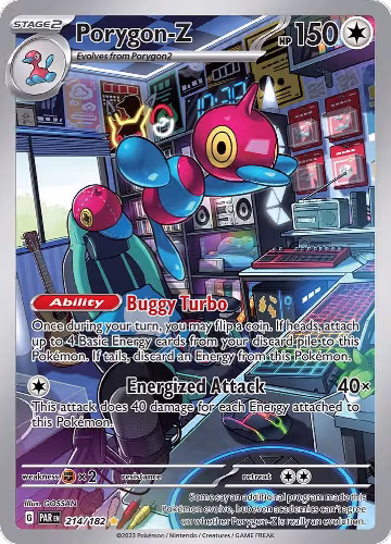 Porygon-Z - 214/182 (214/182), Paradox Rift — Pokémon card price
