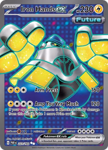 Iron Hands ex - 223/182 (223/182), Paradox Rift — Pokémon card price