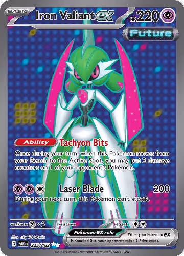 Iron Valiant ex - 225/182 (225/182), Paradox Rift — Pokémon card price