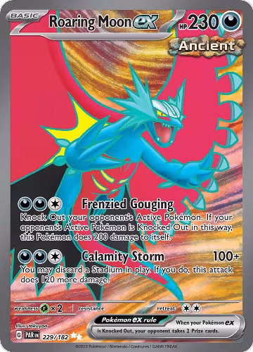 Roaring Moon ex - 229/182 (229/182), Paradox Rift — Pokémon card price