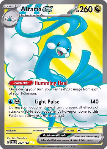 Altaria ex - 232/182 (232/182), Paradox Rift — Pokémon card price