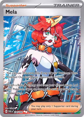 Mela - 236/182 (236/182), Paradox Rift — Pokémon card price