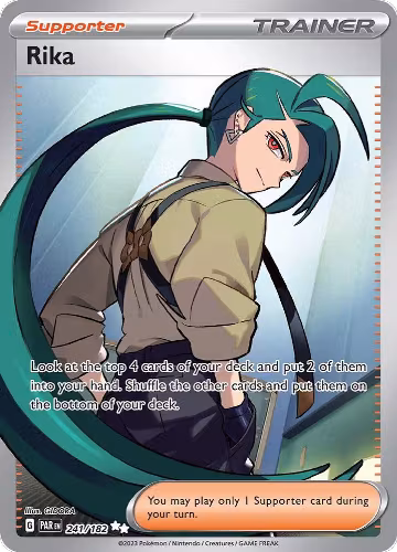 Rika - 241/182 (241/182), Paradox Rift — Pokémon card price