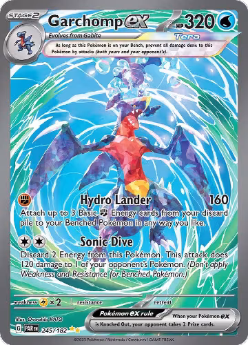 Garchomp ex - 245/182 (245/182), Paradox Rift — Pokémon card price