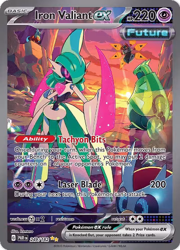 Iron Valiant ex - 249/182 (249/182), Paradox Rift — Pokémon card price