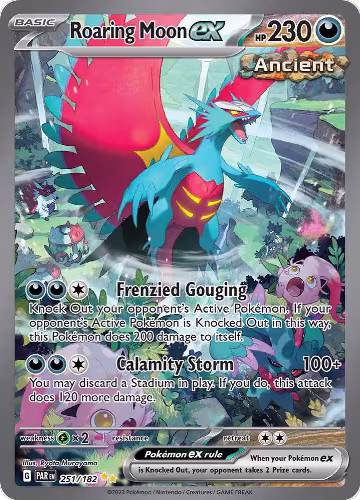 Roaring Moon ex - 251/182 (251/182), Paradox Rift — Pokémon card price