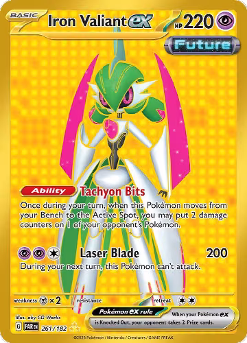 Iron Valiant ex - 261/182 (261/182), Paradox Rift — Pokémon card price