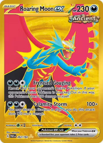 Roaring Moon ex - 262/182 (262/182), Paradox Rift — Pokémon card price