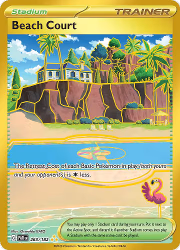 Beach Court - 263/182 (263/182), Paradox Rift — Pokémon card price
