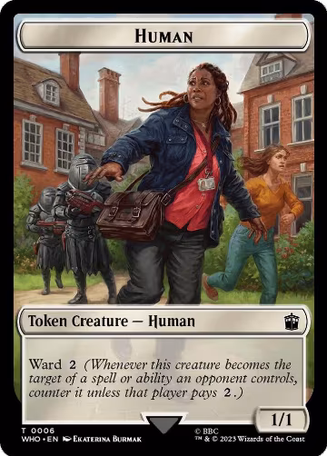 Human (0006) // Clue (0022) Double-Sided Token (6 // 22), Universes Beyond: Doctor Who — Magic card price